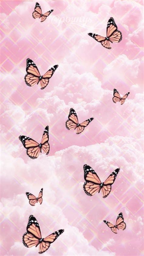 Aesthetic Pink Wallpaper Butterfly at Margot Messer blog