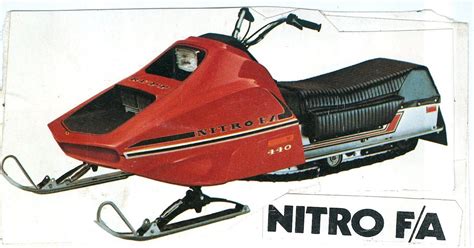 CLASSIC SNOWMOBILES OF THE PAST: 1975 RUPP NITRO FA SNOWMOBILE