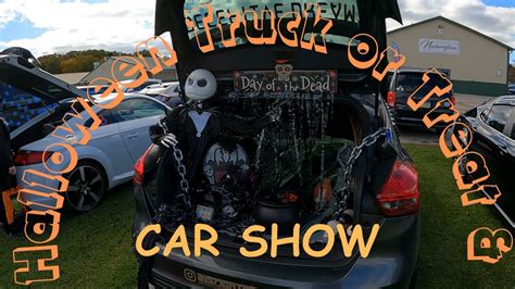 HALLOWEEN CAR SHOW!!! Truck or Treat - YouTube