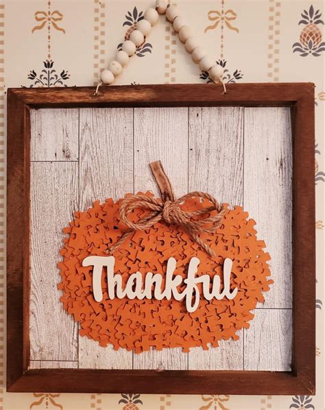 Thanksgiving Craft in 2023 | Puzzle crafts, Puzzle piece crafts, Fall ...