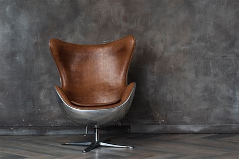 Premium Photo | Modern leather armchair in studio