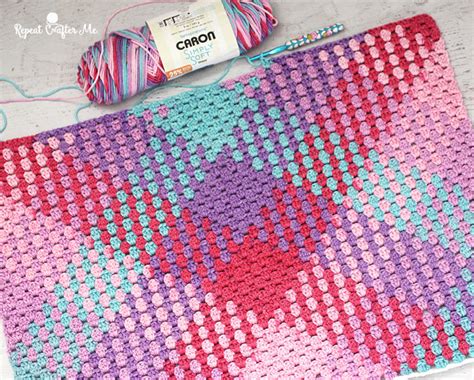 Crochet Color Pooling with Caron Simply Soft Stripes - Repeat Crafter Me