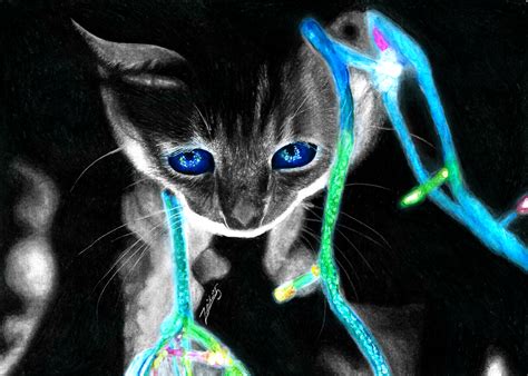 Neon Cat by Yankeestyle94 on DeviantArt