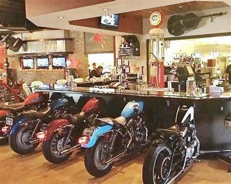 Biker Bar Man Cave Garage, Garage Bar, Man Cave Basement, Car Garage, Car Part Art, Biker Bar ...