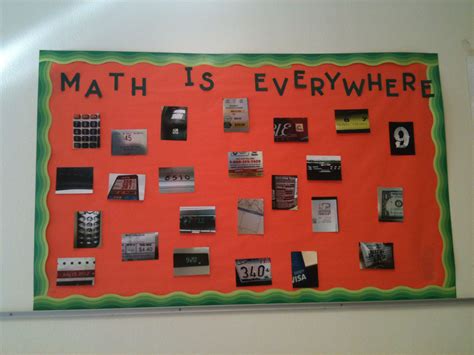 Bulletin: Math is Everywhere Math Bulletin Boards, Interactive Bulletin Boards, Math Is ...