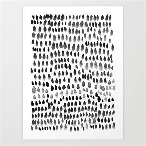 Buy painted dots black Art Print by patternization. Worldwide shipping available at Society6.com ...