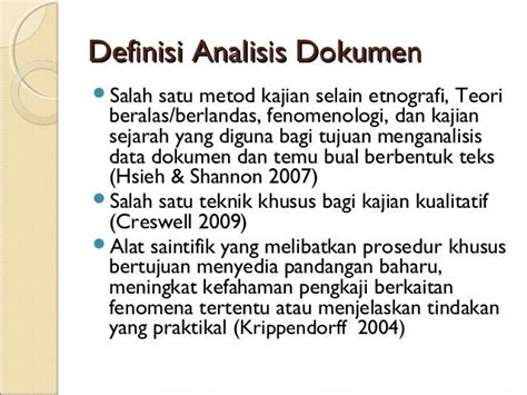 Analisis dokumen Penyelidikan Pendidikan