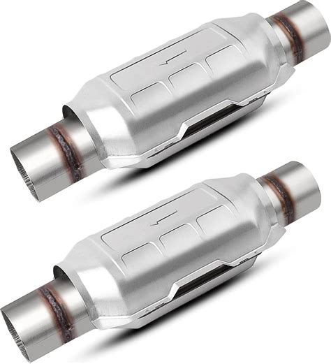 YITAMOTOR® ATCC00042 2-Pack Universal Catalytic Converter, 2.5" Inlet ...