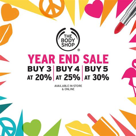 The Body Shop Year End Sale @ In-store & Online 26 - 30 December 2016