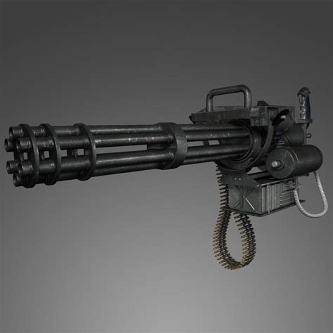 3d model minigun