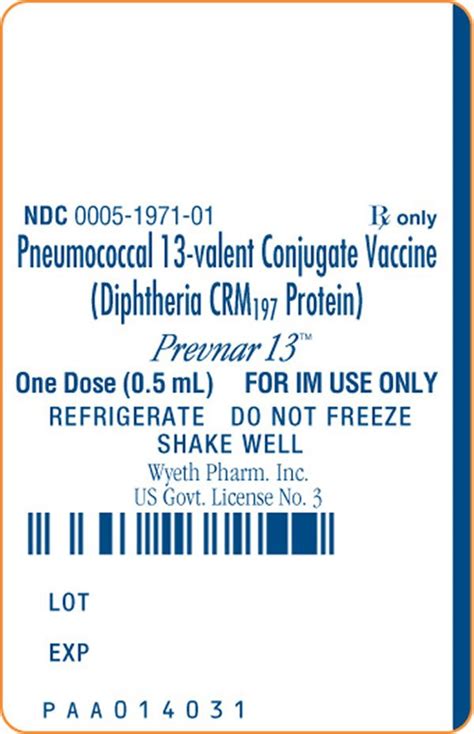 Prevnar 13 - FDA prescribing information, side effects and uses