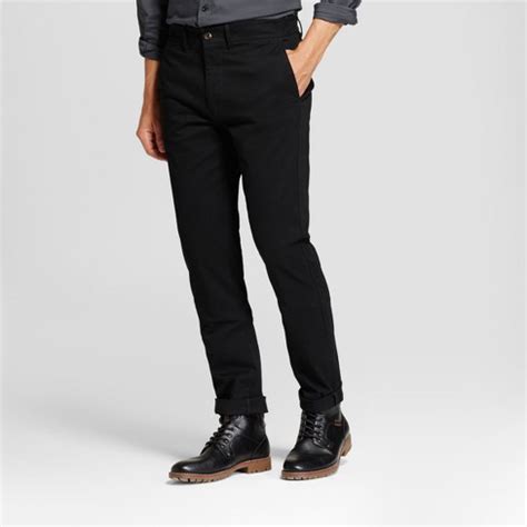 Men's Slim Fit Hennepin Chino Pants - Goodfellow & Co™ Black 36x32 : Target