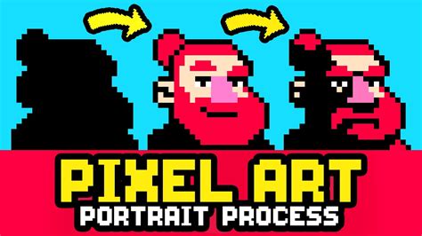 Easy Pixel Art Portrait Tutorial - YouTube