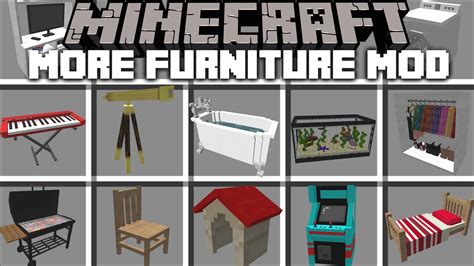 Minecraft HOUSE FURNITURE MOD / REBUILDING HOUSES SURVIVAL IN MINECRAFT !! Minecraft Mods - YouTube