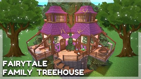 EPIC Fairytale Family Treehouse Mansion Build | BLOXBURG Roblox - YouTube