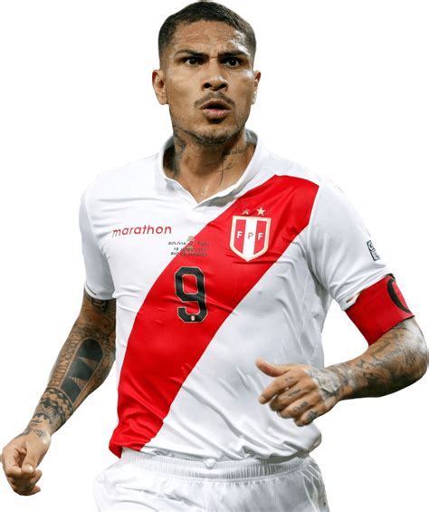 Paolo Guerrero Peru football render - FootyRenders