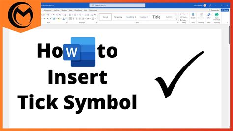 How To Insert Tick Symbol In Ms Word - Printable Online