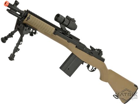 Matrix Field Ops Series M14 SOCOM Airsoft AEG Package by CYMA (Color: Tan), Airsoft Guns ...