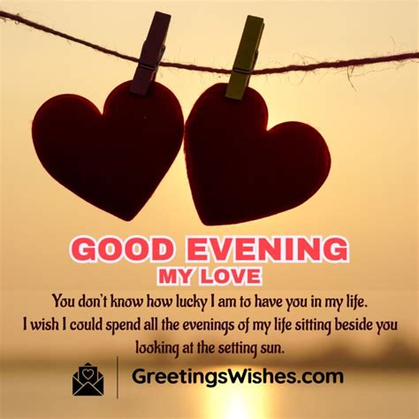 Good Evening Messages for Him - Greetings Wishes