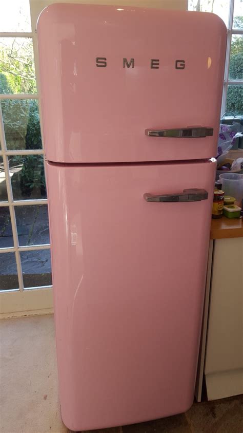 Pink Smeg fridge freezer excellent condition in N2 London for £400.00 for sale | Shpock