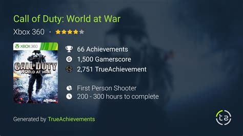 Call of Duty: World at War Achievements | TrueAchievements