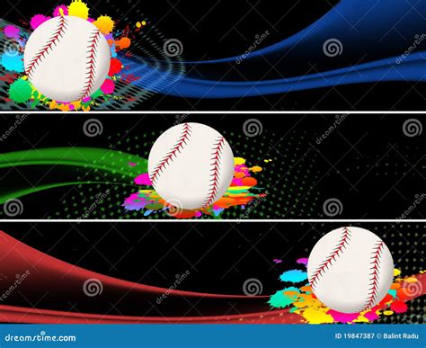 Baseball banners stock vector. Illustration of team, grunge - 19847387