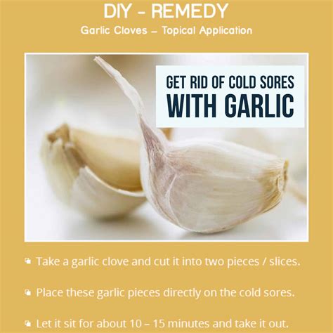 How to Get Rid of Cold Sores with Garlic