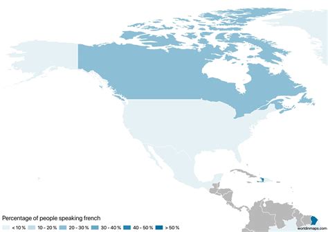 Francophone countries - World in maps