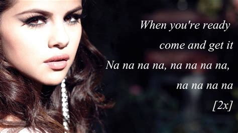 Selena Gomez - Come And Get It (with Lyrics) - YouTube