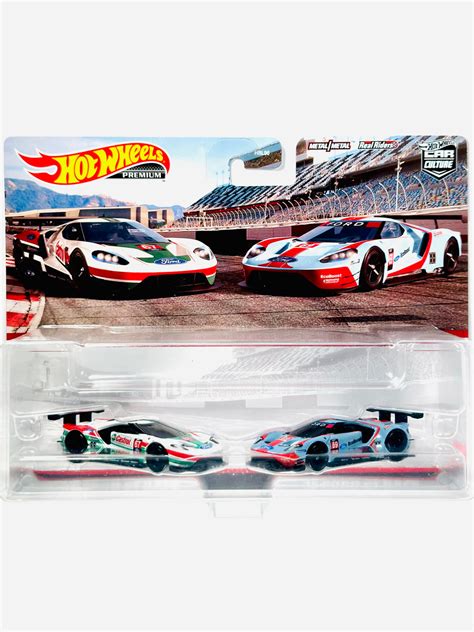 Hot Wheels 2023 Target Exclusive 2 Pack '16 Ford GT Race - Damaged Car ...