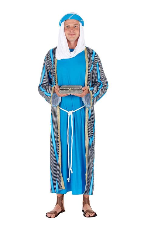 Adult Three Wise Men Blue Costume - fancydress.com