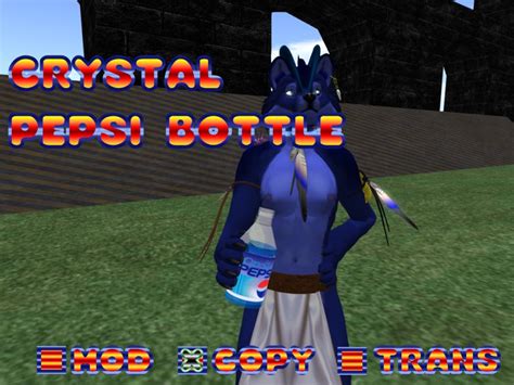 Second Life Marketplace - Crystal Pepsi Bottle