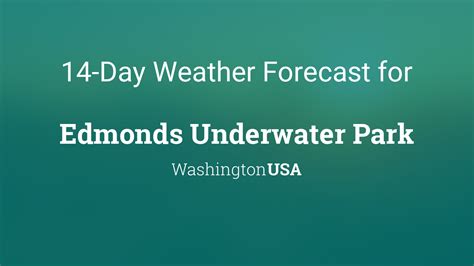 Edmonds Underwater Park, Washington, USA 14 day weather forecast