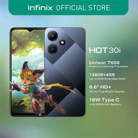 Infinix Hot 30i, 4GB + 128GB, 6.6" HD+ 90hz Display ( (1 year local warranty) | Shopee Philippines