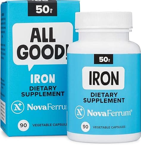 Amazon.com: NovaFerrum All Good | Iron Capsule Supplements for Adults ...