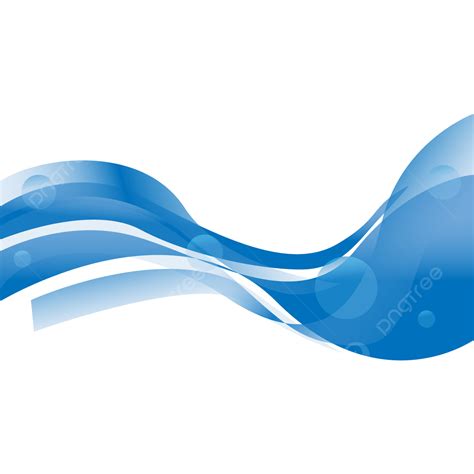 Blue Wave Element Design Background Tranparent, Blue Wave, Blue Wave Abstract, Blue Wave ...