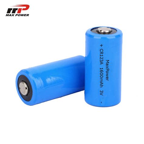 CR123A 1600mAh Li Mno2 Battery , 3.0V PTC Primary Lithium Battery Long Life