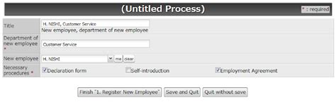 Workflow Sample: Status of New Employee Forms Should Be Managed Online