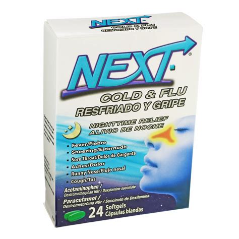 Next Cold & Flu Nighttime Relief Softgels - Shop Cough, cold & flu at H-E-B