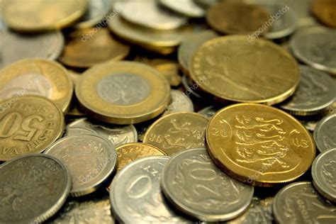 A pile of coins close-up — Stock Photo © gdolgikh #5729564