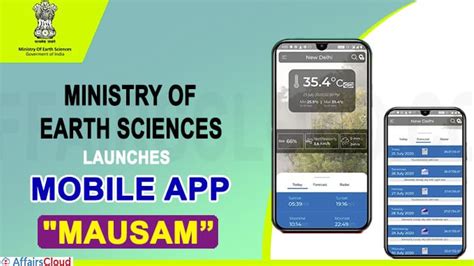 MES launches Mobile App "Mausam” for IMD on its Foundation Day ...