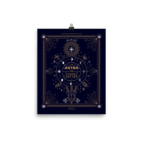 Ad Astra Per Aspera • Art Print – CatCoq