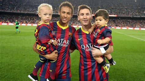 neymar and messi wid their kids - Neymar Photo (37260622) - Fanpop