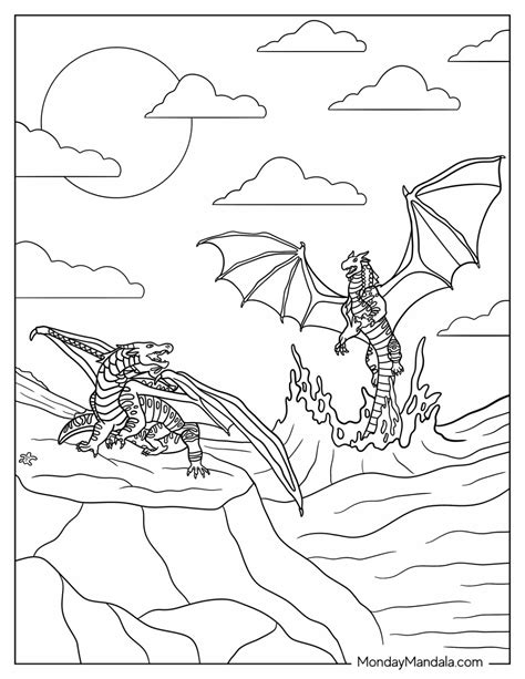 Top 69 newest wings of fire coloring pages , download and print for free - Shill Art