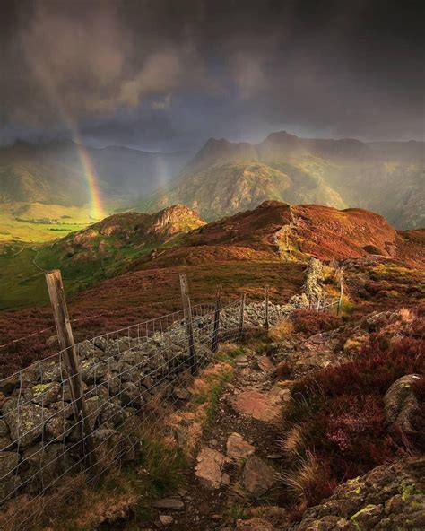 Stunning shot of The Langdale Pikes and Side Pike from Lingmoor Fell ...