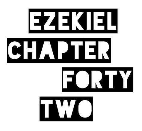 Ezekiel 42: “The Temple’s Chambers” Just as we saw in chapter 41, the tour continues and ...