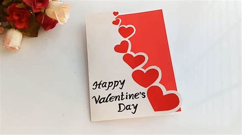 Beautiful Handmade Valentine's Day Card Idea / DIY Greeting Cards for Valentine's Day card ...