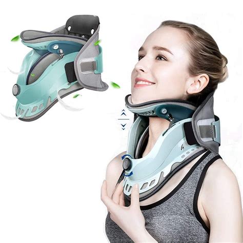 Buy Cervical Traction Orthotic,Built-in 6 Arc-shaped Air Columns,Home Cervical Traction Helps ...