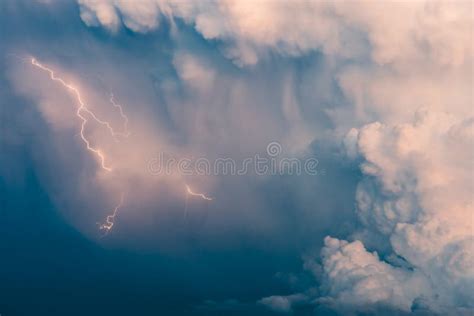 Heavy Storm with Lightning Activity Stock Image - Image of danger, darkness: 254706117