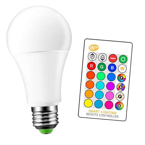 E27 LED Bulb RGB White Color LED Lamp Changeable Colorful RGB Bulb ...